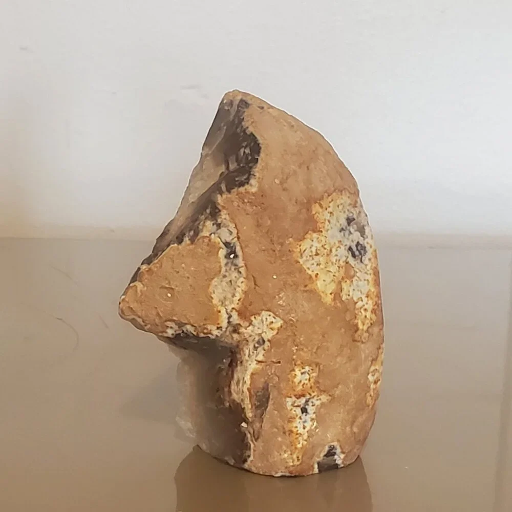 Geode bookend natural agate